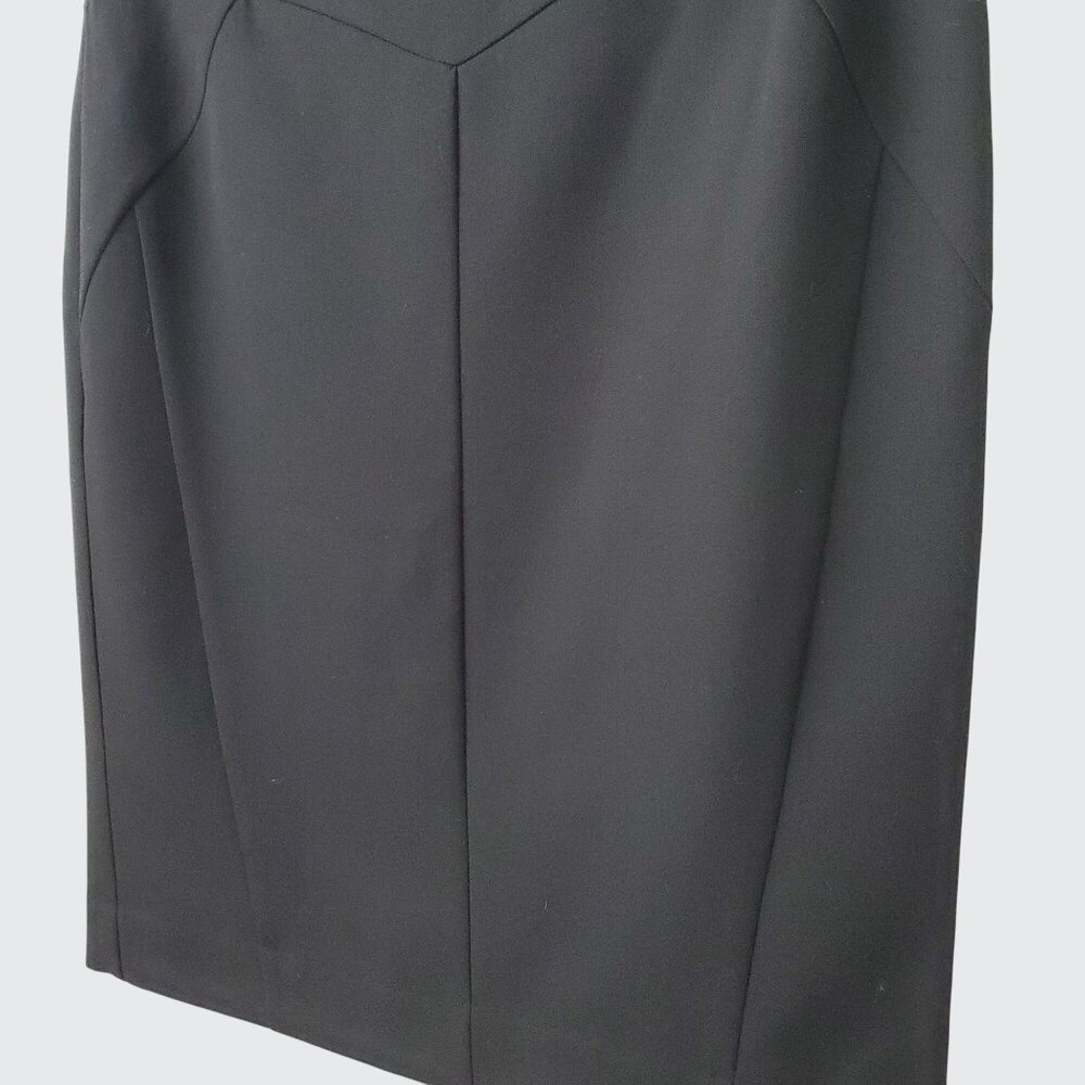 Worthington Womens Black Pencil Skirt Size 8 Polyester Blend Sleek Office Wear - Picture 4 of 7